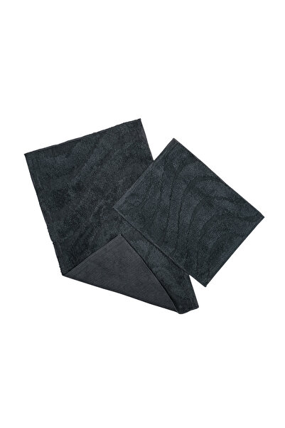 Fialka Set de 2 covorașe de baie cu model ondulat antracit