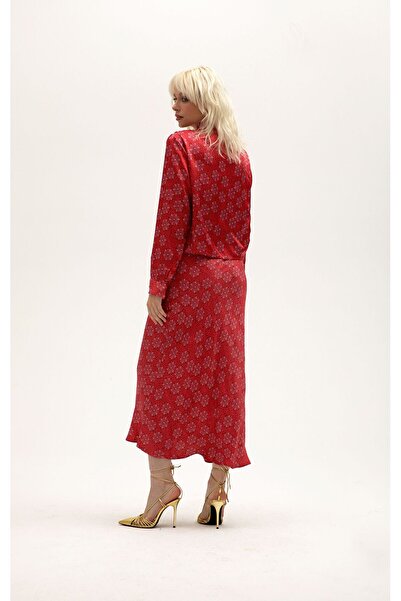 Pilea Carina Rayon Maksi Etek