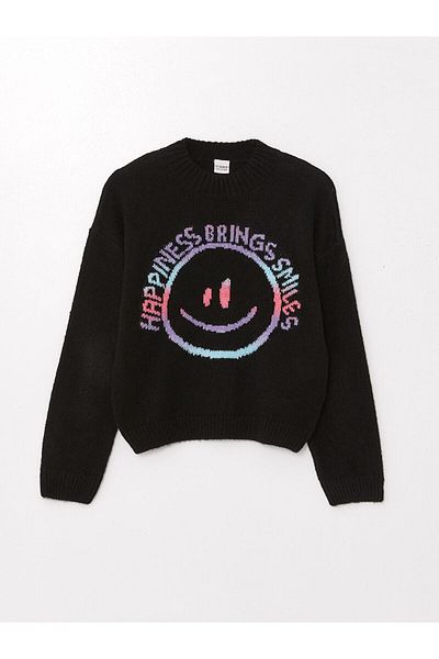 LC Waikiki LCWK Pulover pentru fete cu decolteu triplu