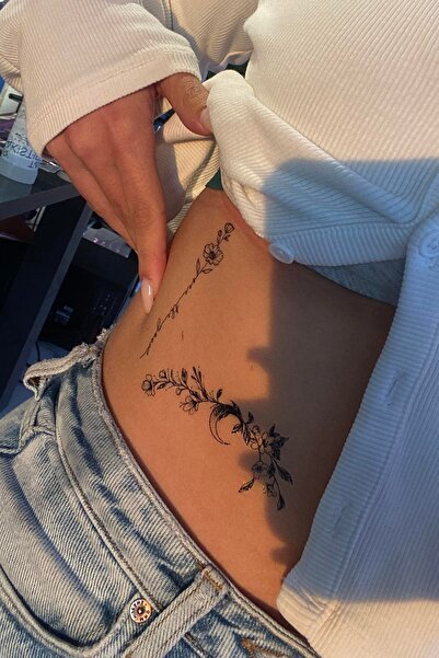 TAKIŞTIR Geçici Çiçek Figürlü Mini Dövme Tattoo