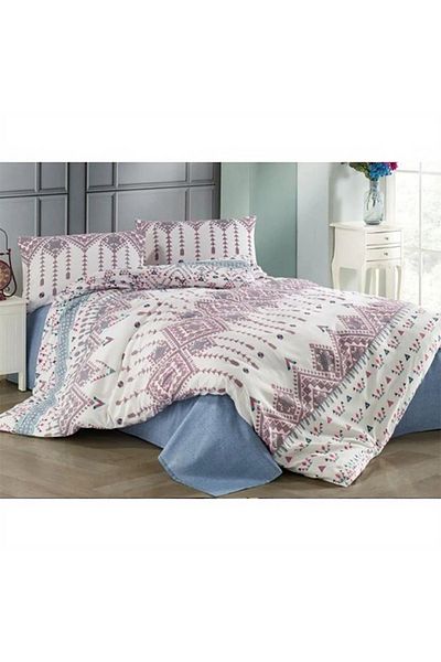 Taç Set cuvertură de pilota din bumbac Crystal Terry Rahil Blue Single