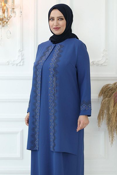 Amine Hüma Βραδινό φόρεμα Hatun Indigo