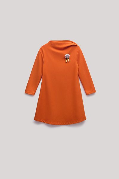 Lia Lea BG Store Оранжева рокля за момиче