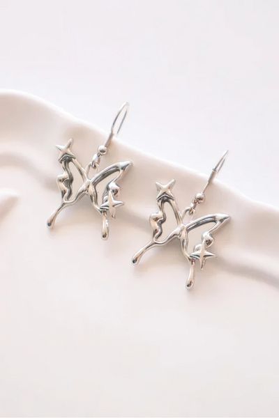 EFBUTİK Melting Butterfly Imported Earrings