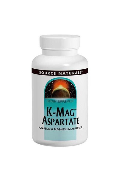 source naturals K-Mag Aspartate, 60 Tablets