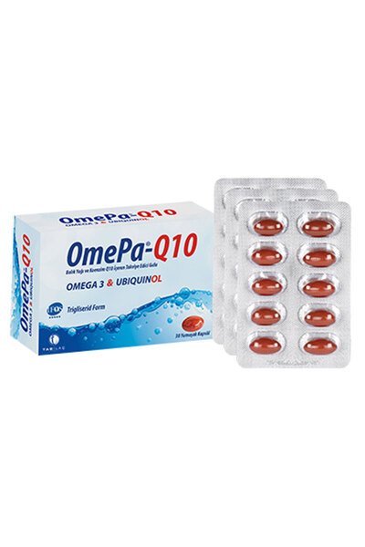 TAB İlaç Sanayi A.Ş Omepa-Q10 Omega3 Ubiquinol 30 Kapsül