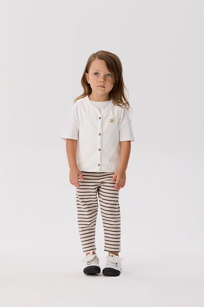 Tyess Basic Bg Store Baby Girl Ecru Vest
