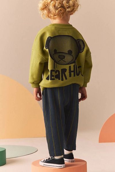 Kidmark Çocuk Modası Boy's Bear Hug Top-Bottom Set