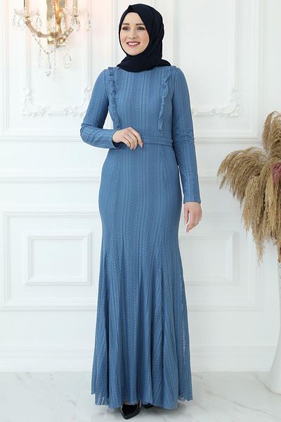 Amine Hüma Βραδινό φόρεμα Belin Indigo