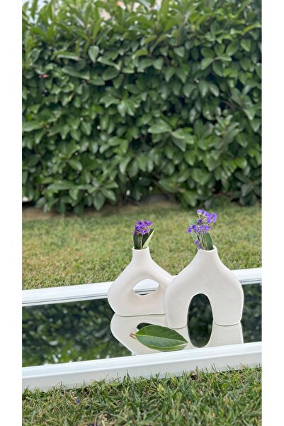 Nonno dekor Vazo, Bohem Vazo, İskandinav vazo, Dekoratif Vazo, 2'li Set, Büyü...