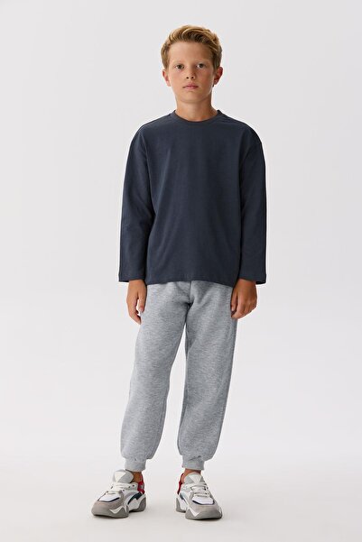 Nebbati Basic Ανδρικό μπλουζάκι από ανθρακί BG Store