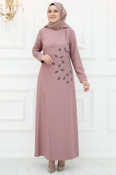 Amine Hüma Βραδινό φόρεμα Mislina Dusty Rose