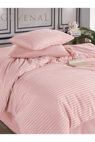 Güvenal Deluxe Double Size Cotton Satin Duvet Cover Set - Boxed, Dowry Box