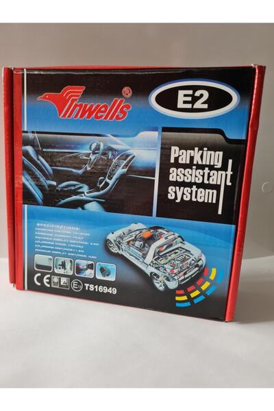 Inwells E2 Park Sensörü Göstergeli - Sesli - Beyaz (unıversal)