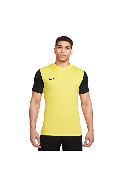 Nike Ανδρική κίτρινη φανέλα με στρογγυλή λαιμόκοψη Dri-Fit Tiempo Prem II