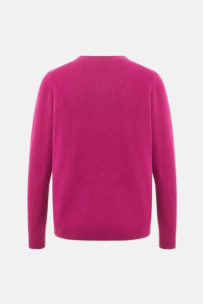 Tchibo Women Round Neck Knitted Sweater, Fuschia