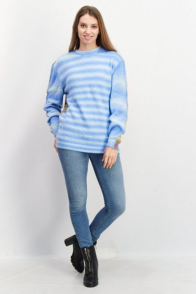 Esprit Women Knitted Tie Dye Sweater, Blue Combo