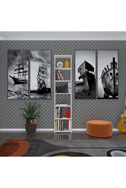 Kenzlife Kitaplık Süper Ga 180*40*19 Byz 6 Katlı Tek Bölme Çift Bölme Opsiyonlu Ofis Mutfak Banyo Do