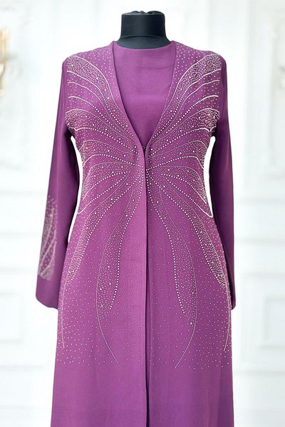 Amine Hüma Βραδινό φόρεμα Ceren Hijab Plum