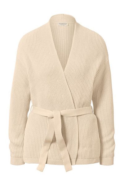 Tchibo Women Textured Long Sleeve Cardigan, Cream