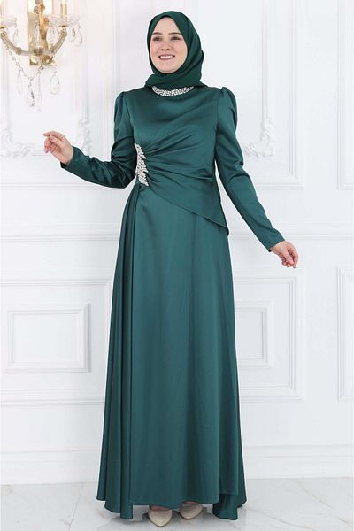 Amine Hüma Βραδινό φόρεμα Emerald Lara Hijab