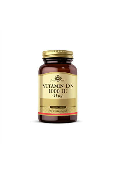 Solgar Vitamin D3 1000 Iu 100 Soft Capsules