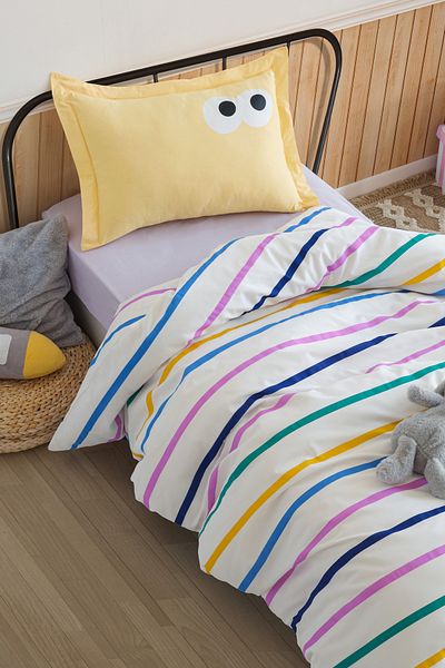 Eponj Home Funny Yellow Single Easy-Iron Duvet Cover Set