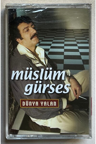 Plakevi İzmir Müslüm Gürses Dünya Yalan Kaset (Jelatininde Sıfır Orjnal Dönem...