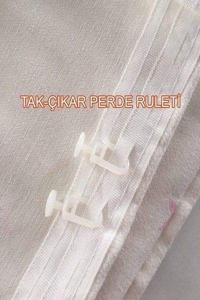 Else Dekor Κουρτίνα φόντου για κορίτσια με μοτίβο ουράνιο τόξο ακουαρέλα 140x260cm