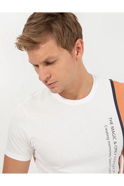 Pierre Cardin Tricou pentru bărbați, slim fit, cu gâtul rotund