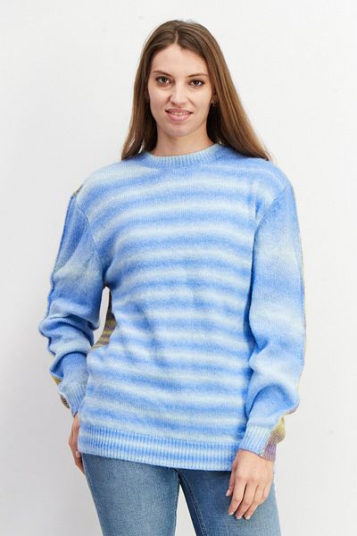 Esprit Women Knitted Tie Dye Sweater, Blue Combo