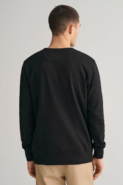 Gant Reg Shield C-Neck Sweat Men's Black Sweatshirt 2006065.5