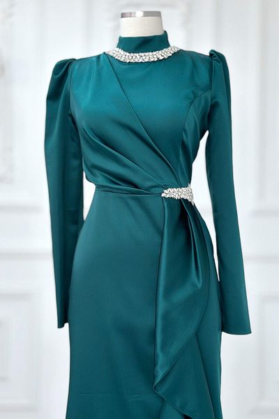 Amine Hüma Βραδινό φόρεμα Emerald Demre Hijab