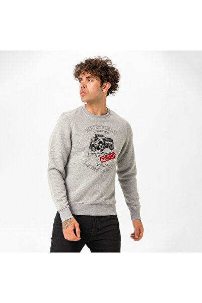 ROUTEFIELD Erkek Sweatshirt Huge Gri Melanj ERKEK SWEATSHIRT RFHUGE2223