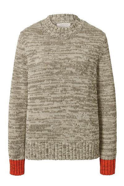 Tchibo Women Knitted Long Sleeve Sweater, Olive