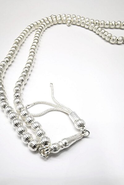 Omar Ασημένιο Χειροποίητο Φιλιγκράν Ασημένιο 99 Ροζάριο Δεκατενέντενα Στρογγυλή Μπάλα 39,00 γρ.