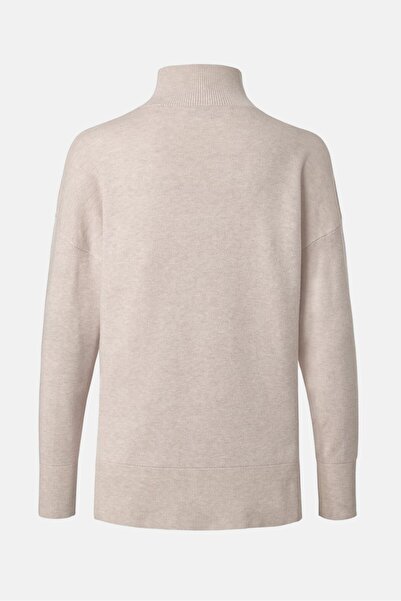 Tchibo Women Textured Long Sleeve Sweater, Beige