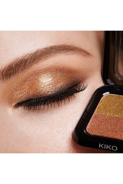 Kiko 2'li Göz Farı Paleti - New Bright Duo Eyeshadow 14 Orange Gold / Copper