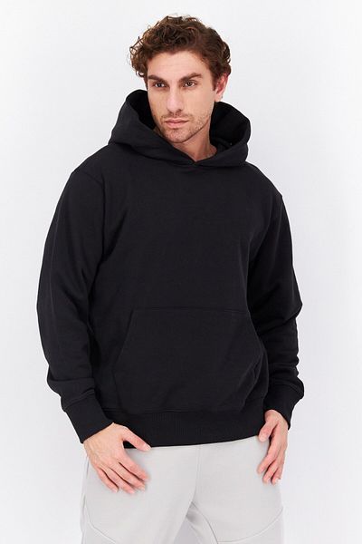 adidas Men Sportswear Fit Long Sleeves Outdoor Hoodie, Black