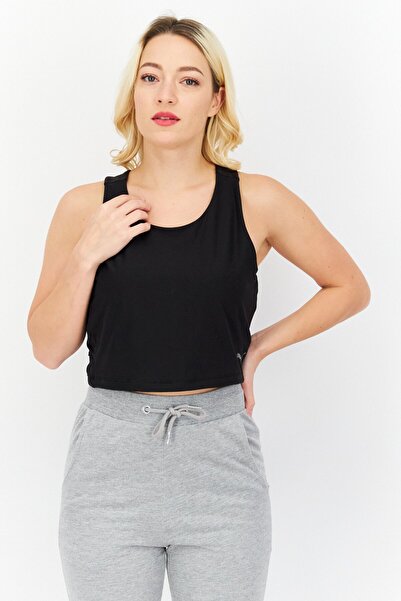 Puma Women Sportswear Fit Brand Logo Training Top, Black