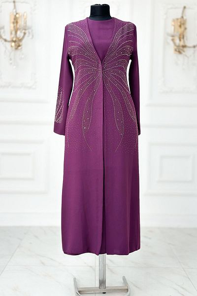 Amine Hüma Βραδινό φόρεμα Ceren Hijab Plum