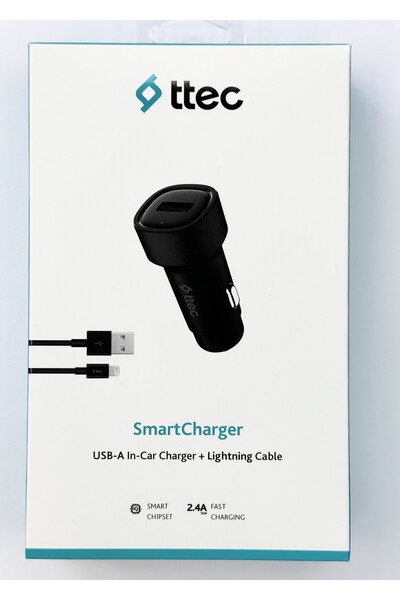 Ttec I?phone Araç Şarj Ci?hazi + Kablosu