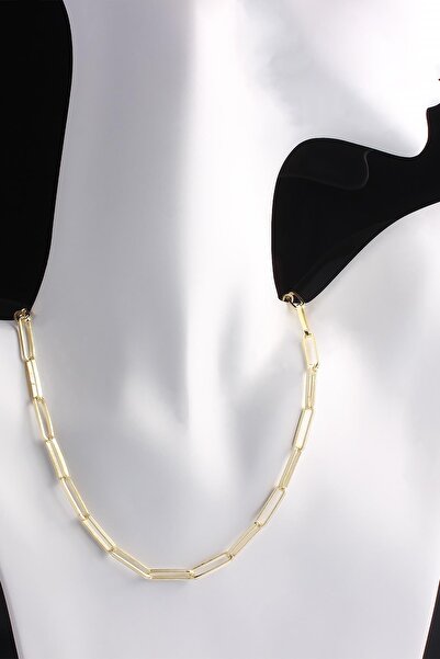 Omar Silver Unisex Ataç Model Gümüş Kolye 925 Ayar Gold Altın Kaplama Gümüş Z...