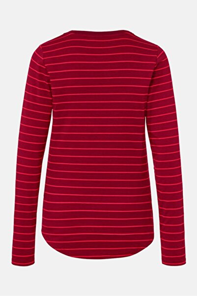 Tchibo Women Regular Fit Long Sleeve Training Top, Maroon Combo