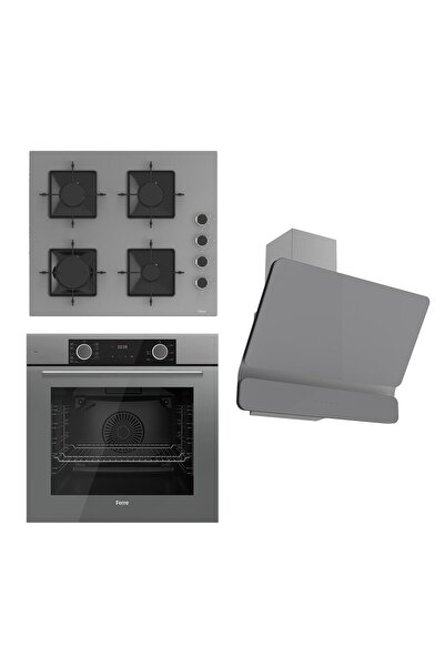 Ferre Fryart Ss Serisi Gri Set (ss208 Xe63cpr D082 ) - Kare Emaye Izgara