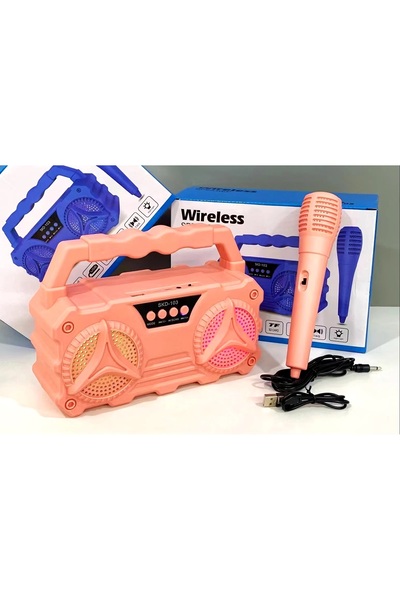 SIGHTZER Bluetooth Hoparlör Mikrofonlu Taşınabilir Şarjlı Kablosuz Speaker Le...