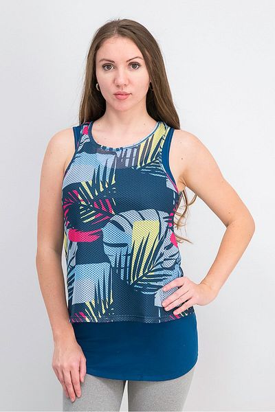 Tchibo Women Sportswear Fit 2 In 1 Training Top, Blue Combo