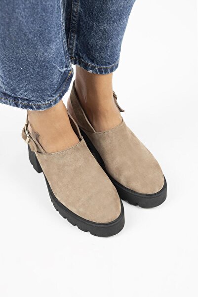 Manijero Carleen dámské sandály z pravé kůže Sabo s páskem norkové