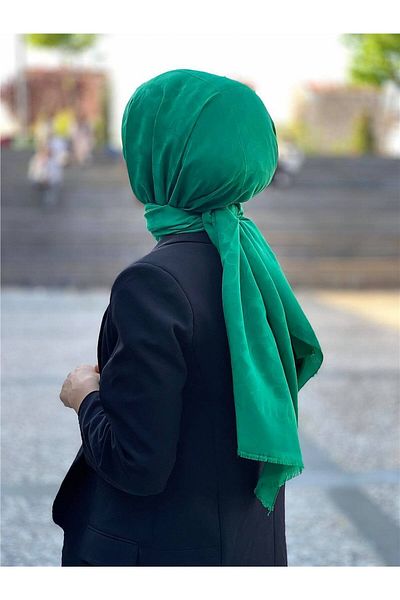 Baştacı Şal Benetton C Logo Bumbac Jacquard