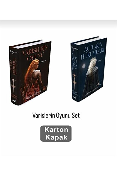 İndigo Kitap Varislerin Oyunu 1-2 Set ( Acıların Hükümdarı - KARTON KAPAK) Po...